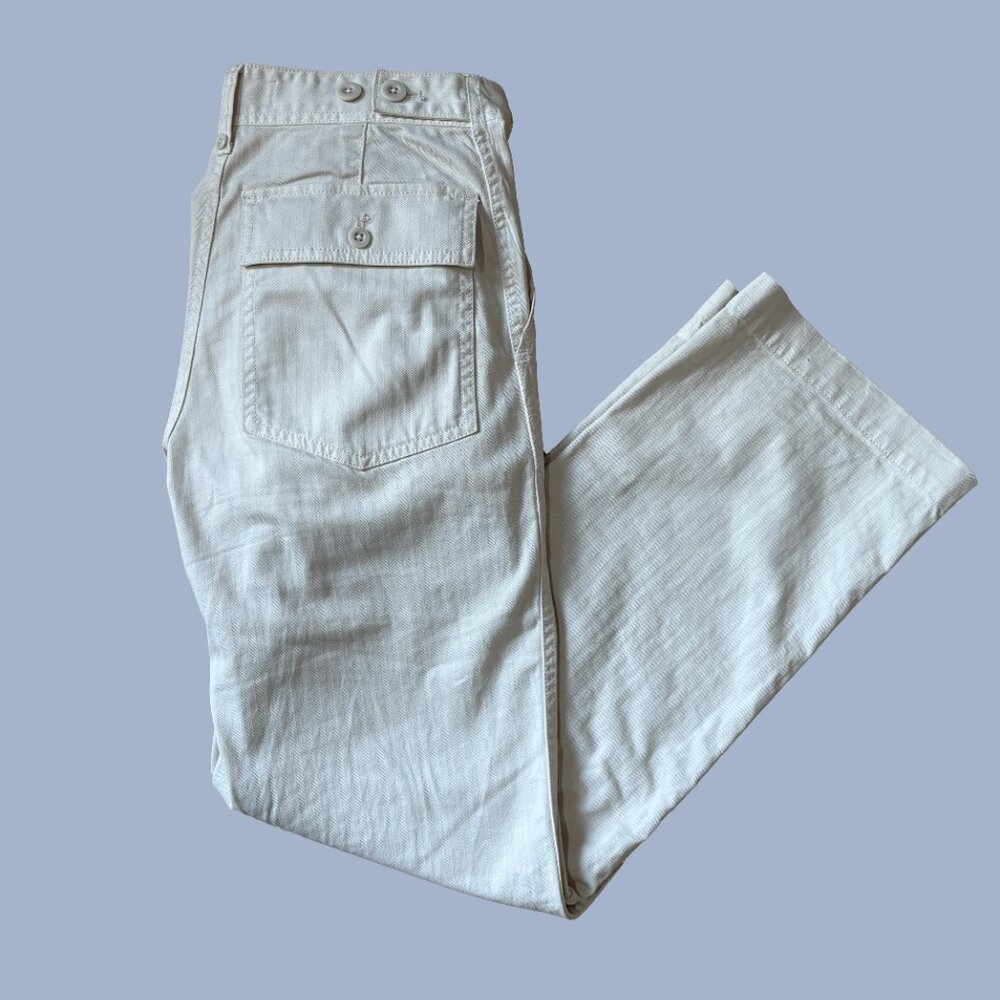Madewell Petite Perfect Vintage Wide-Leg Pant: Utility Edition (White) - Size 23